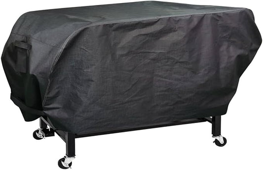 RPET Fabric Cover for Flat Griddle Cover, Black；Fit 36" griddles with Hood and Side Shelf foldeble