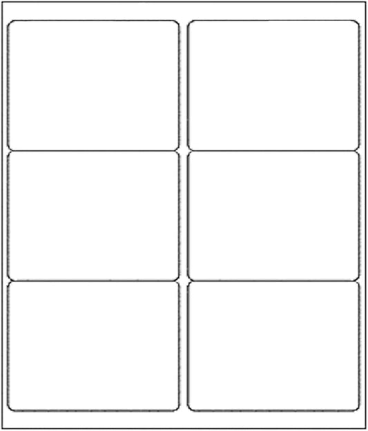 BESTEASY 3 1/3" x 4" Labels Shipping Labels for Laser Inkjet Printers, 6 Up Self Adhesive FBA Address Labels, White Matte Mailing Label Stickers (1000 Sheets, 6000 Labels)