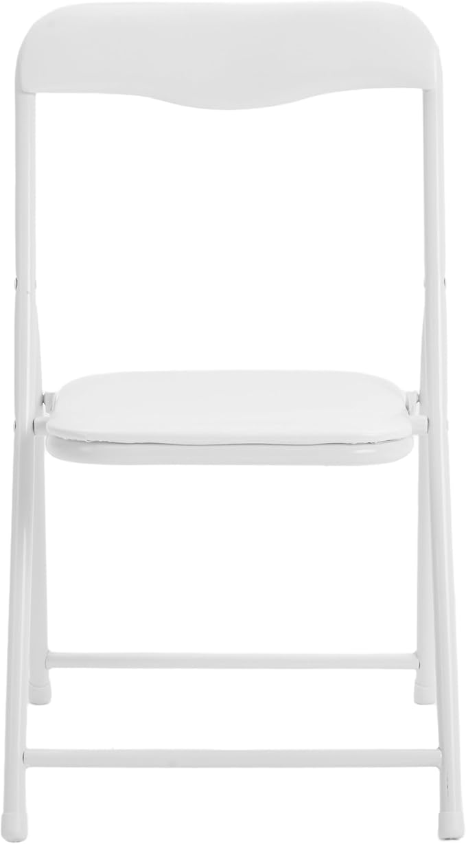 Flash Furniture Mindy Kids 3-Piece Folding Table and Chairs Set for Daycare and Classrooms, Children's Activity Table and Chairs Set, White