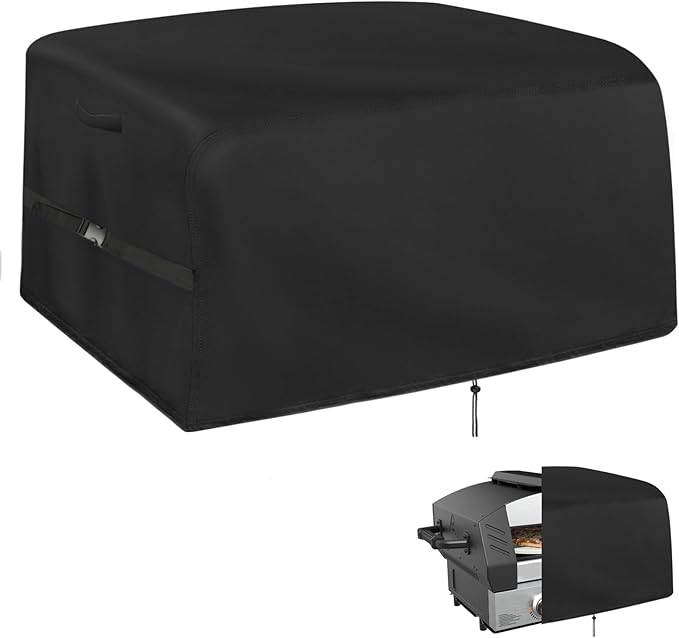 Kingling Pizza Oven Cover for Blackstone 6964 6961 6960 Portable Pizza Oven, 32 inch Waterproof & Dustproof Pizza Oven Outdoor Grill Cover (Cover Only) - Black