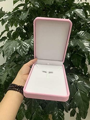 Wedding Jewelry Sets Velvet Box Necklace Earring Ring Display Case Storage Holder (Pink)