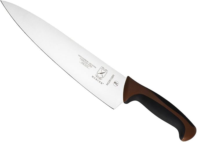 Mercer Culinary Millennia Color Handle Cutlery 10" Chef's Knife Brown