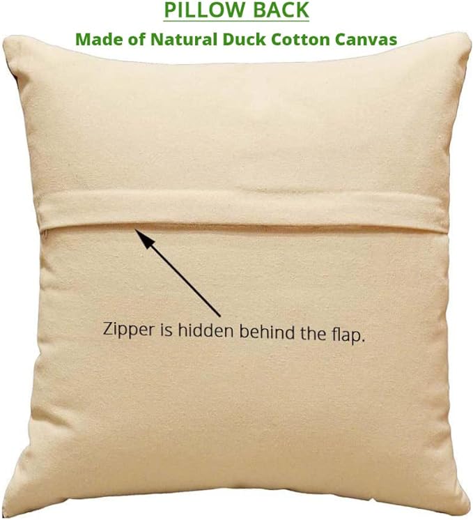 Klimt Blue Modern Pillow Cover - Seed Art Nouveau Pillowcase Modern Farmhouse Chair Cushion Boho Outdoor Pillowsham Mid Century Couch Cushion Handmade Wool 18x18 Inch