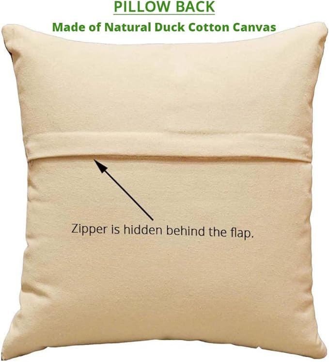 Klimt Blue Decorative Pillow Cover Contemporary Chair Cushion | Modern Blue Sofa Pillowcase | Modern Outdoor Pillows | Mid Century Chair Cushions | Hand Embroidered | Wool Size 18x18