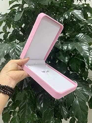 Wedding Jewelry Sets Velvet Box Necklace Earring Ring Display Case Storage Holder (Pink)