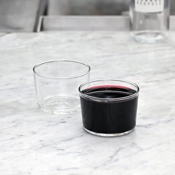 Bormioli Rocco Essential Decor Glassware – Set Of 12 Mini 7.5 Ounce Drinking Glasses For Water, Beverages ,Cocktails & Candle Holders – 7.5oz Clear Tempered Glass Tumblers