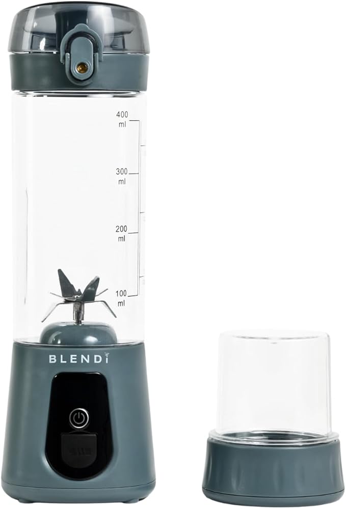 BLENDi Pro+ Portable Blender (New 2025 Model, 17.5oz, Gray) – Upgraded 120W Motor, USB-C Rechargeable, Cordless Personal Blender for Smoothies & Shakes – BPA-Free, Self-Cleaning, Travel-Friendly