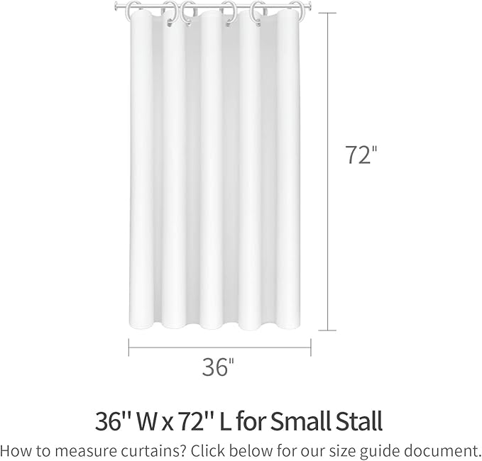 MitoVilla Leaves Small Stall Shower Curtain 36 x 72, Plant Leaves Narrow Half Size Fabric Vintage Shower Curtains for Chic Bathroom Decor, Modern Cloth Shower Curtain 36 inch, Green