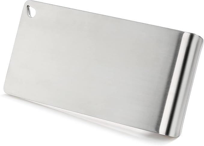 New Star Foodservice 1029079 Extra Heavy Duty Stainless Steel 18/8 Steak Weight/Grill Press, 8.5 x 4.25