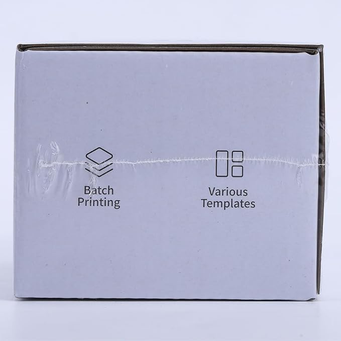 Phomemo Barcode Printer - M110 Label Maker Machine Wireless Bluetooth Themal Label Printer for Small Business, School, Barcode, Address, Jewelry, Clothing, Organizing, Orange