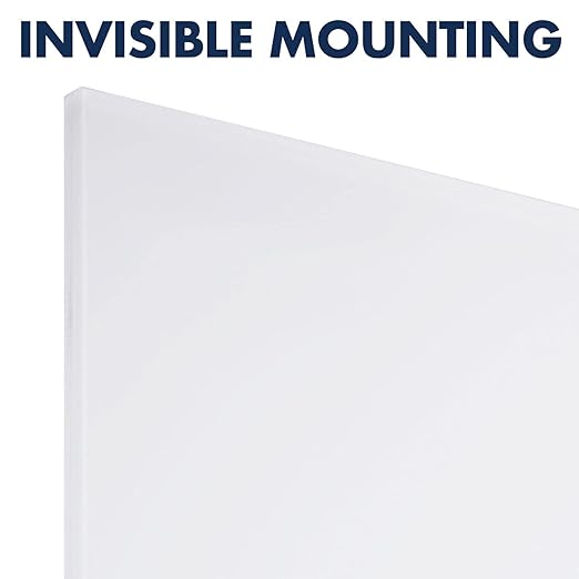 Quartet Glass Whiteboard, Magnetic Dry Erase Board, Wall Mounted Whiteboard for Office, School and Home, 42"W x 74"H, White (Q014274IMW)