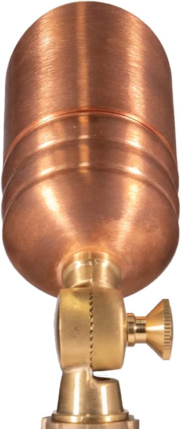VOLT Fat Boy 12V Outdoor Mini Spotlight (Copper) for Low Voltage Landscape Lighting of Yard, Lawn, Garden, Patio, Trees & House