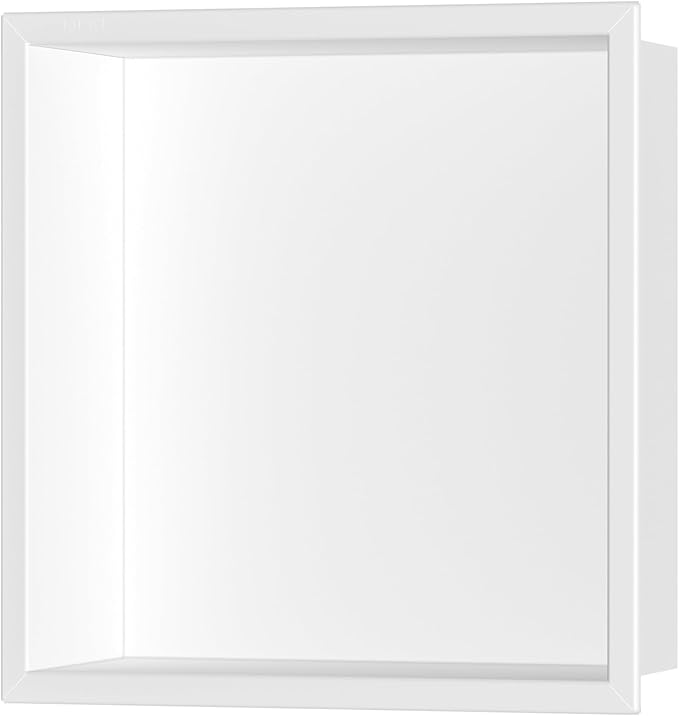 Stainless Steel Shower Niche 12" X 12", No Tile Needed Wall Niche, Recessed Shower Shelf for Bathroom Storage, Matte White