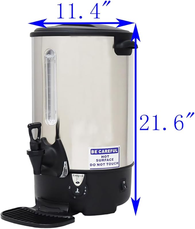 21.7L/22.9QT Hot Water Dispenser Commercial Electric Hot Water Bucket 1500W Fast Boiling with Temperature Control Electric Kettle for Office Restaurant Tea Shop & Event Venues 110V