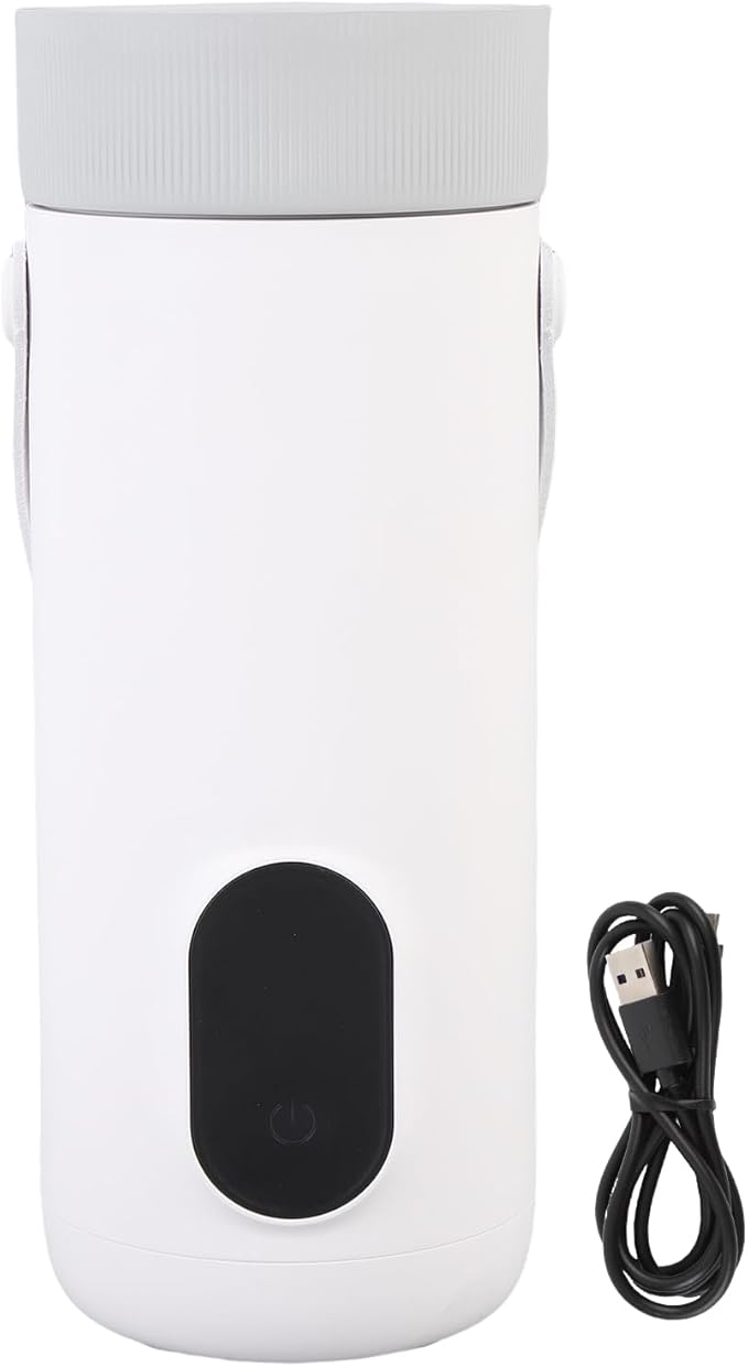 Travel Electric Kettle, 350ML Small Tea Coffee Kettle Mini Hot Water Boiler 27000mAh Rechargeable Portable Water Heater, 12 Hour Insulation