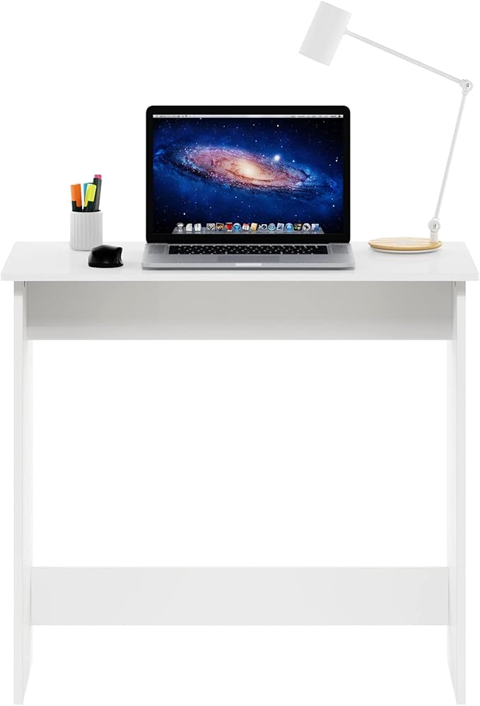 Furinno Simplistic Study Table, White
