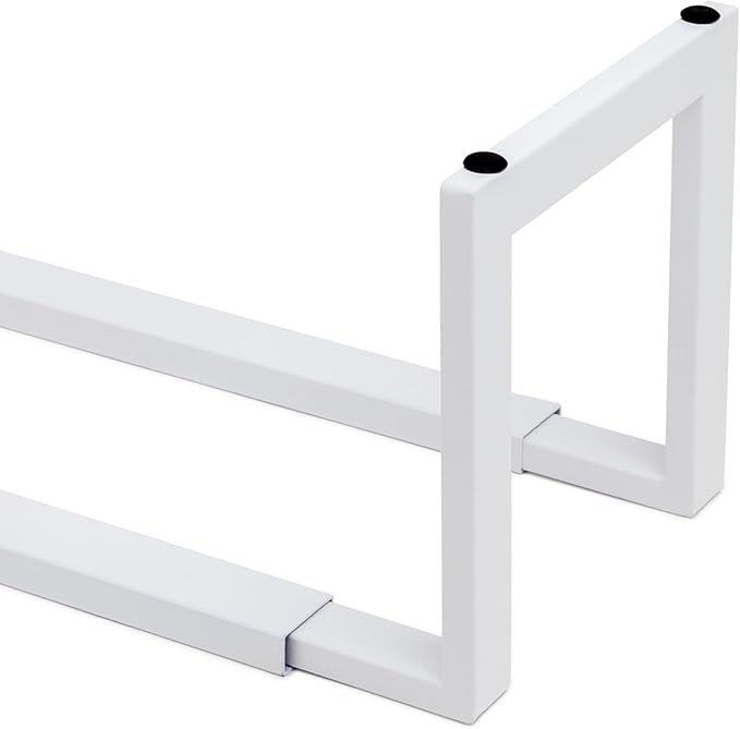 QUALIAZERO 2-Tier Expandable Shoe Rack – Durable Organizer Shelf for Entryways, Bedrooms, Bathrooms, and Laundry Rooms (GLACIER WHITE, 1 PACK)