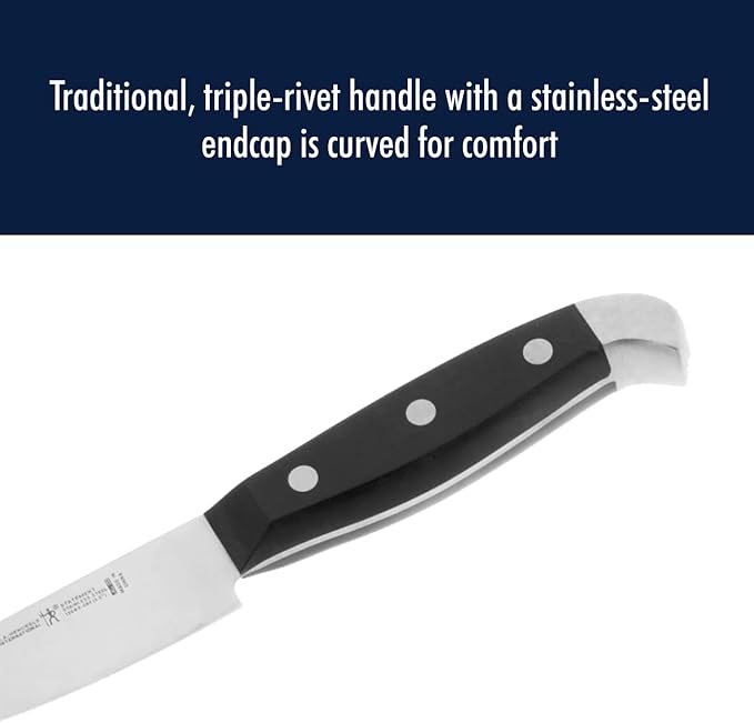 HENCKELS Statement Razor-Sharp 8-inch Slicing Knife, German Engineered Informed by 100+ Years of Mastery, Black/Stainless Steel