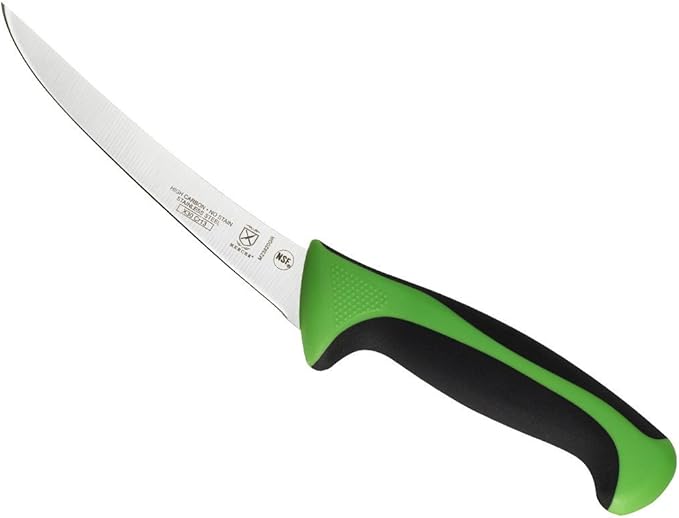 Mercer Culinary Millennia Colors 6-Inch Curved Boning Knife, Green
