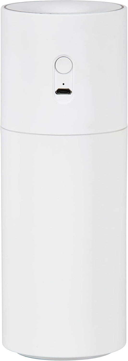 Homedics Portable Humidifier - Small Air Humidifiers for Bedroom, Plants, Office, Travel - Cool Mist Humidifiers, Color-Changing Accent Light, 2 Mist Settings, White