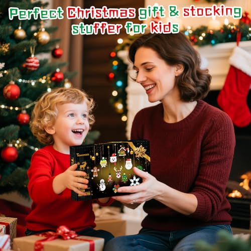 Nubee Christmas Ornaments Building Kit, Christmas Tree, Wreath, Santa, Snowman, Gingerbread, Reindeer, Nutcrackers, Snowflake 13-in-1. Stocking Stuffers Decor Toys Gifts for Boys Girls Kids.