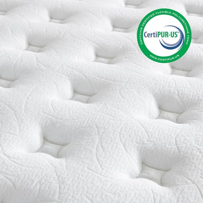 Twin Mattress,10 inch Twin Size Mattress,Hybrid mattresses,Single,Gel Memory Foam Individually Wrapped Pocket Coils Innerspring Pressure Relief,Soft,CertiPUR-US Certified,Fiberglass-Free,
