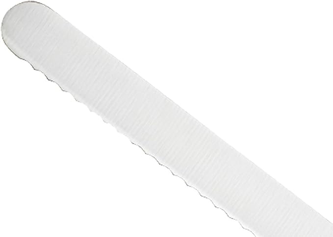 Mercer Culinary Millennia Color Handle Cutlery 8" Offset Bread Knife (Wavy Edge) Brown