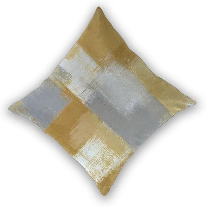 Yellow and Grey Pillow Covers 18 x 18 Inch Set of 2 Modern Abstract Art Decorative Throw Pillow Covers Outdoor Cotton Farmhouse Cushion Cases for Home Sofa Couch Living Room Decor