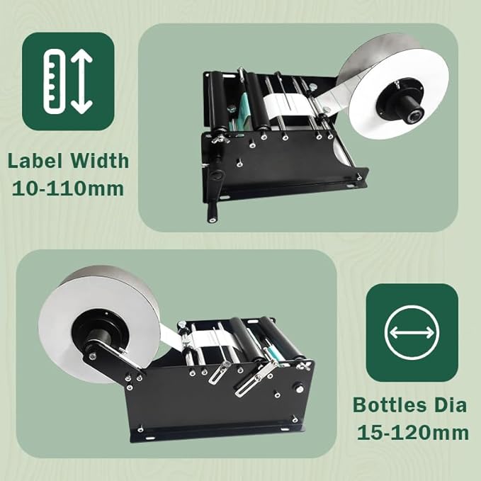 Manual Round Bottle Labeling Machine Beer Cans Wine Adhesive Sticker Labeler Label Dispenser Machine Packing Machine