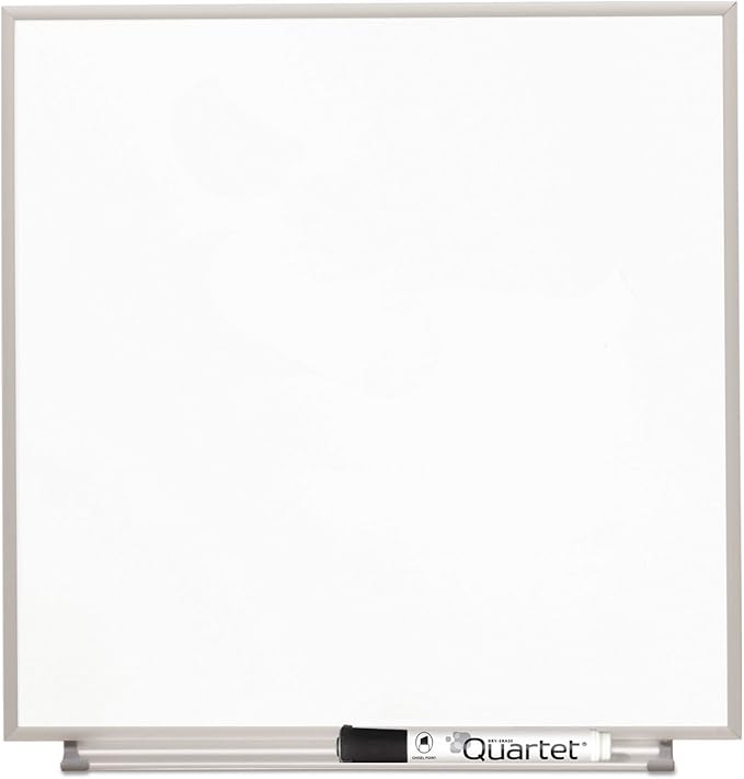 Quartet Matrix Modular Magnetic Whiteboard, 16" x 16", Includes Tray and Marker, Silver Aluminum Frame (M1616)