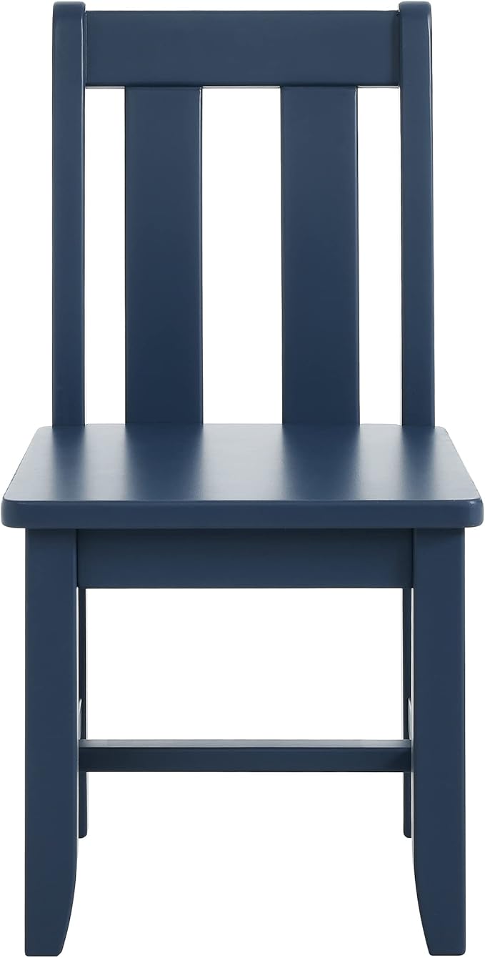 MUSEHOMEINC Kids Wooden Chair for Toddlers, Toddler Chair for Playing or Activity, Set of 2, Activity Chair for Children/Kids Wooden Chair/Preschool Furniture/Gift for Boys Girls. (Blue, Chair)