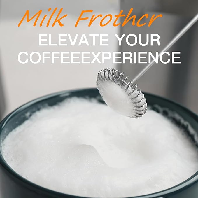 MegaWise Pro Titanium Reinforced 5-in-1 Immersion Hand Blender, Powerful Motor with 80% Sharper Blades, 12-Speed Corded Blender, Including 500ml Chopper, 600ml Beaker, Whisk and Milk Frother (Red)