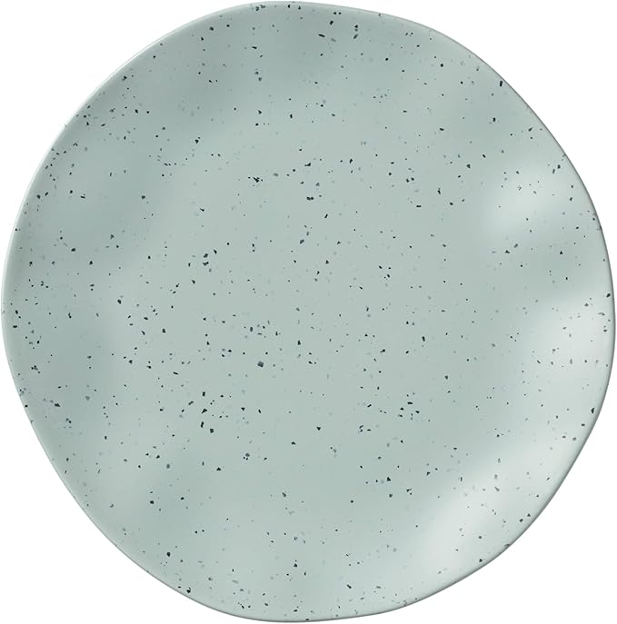 Oneida 895952 Terrazzo Melamine Mint 12 Piece Dinnerware Set, Lightweight Melamine Material