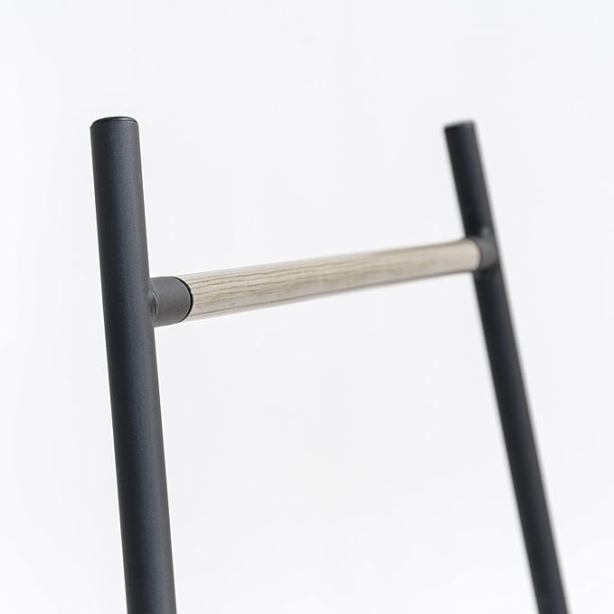 IRIS USA Stylish Corner Clothes Rack for Hanging Clothes, Easy to Assemble, Freestanding Metal Sturdy Garment Rack, Small Space Storage Solution, Modern Versatile Design, Boutique Style, Black