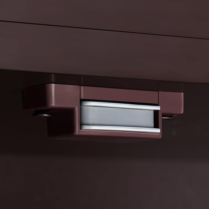 Yaheetech Bathroom Storage Cabinet with Drawer and Double Doors, Free-Standing Organizer with Inner Adjustable Shelf for Living Room, 11.8D x 23.6W x 31.5H in, Espresso