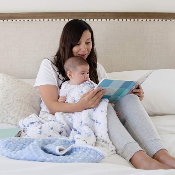 aden + anais 100% Cotton Muslin Baby Blanket Crib Bedding for Newborn Baby and Toddler, Nursery Blanket for Boys and Girls, Baby Registry and Shower Gift - Rising Star