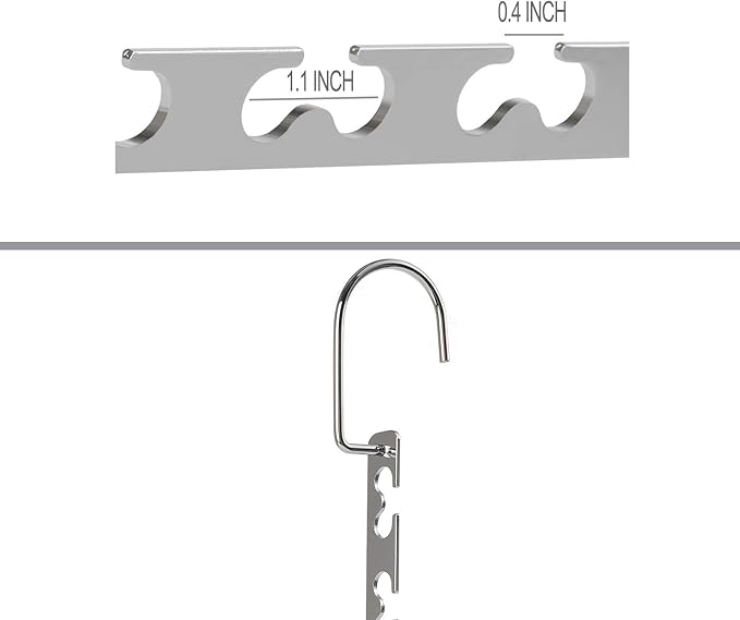 GEFTOL Space Saving Hangers Metal Hanger Magic Cascading Hanger Closet Clothes Organizer(8 Pack)