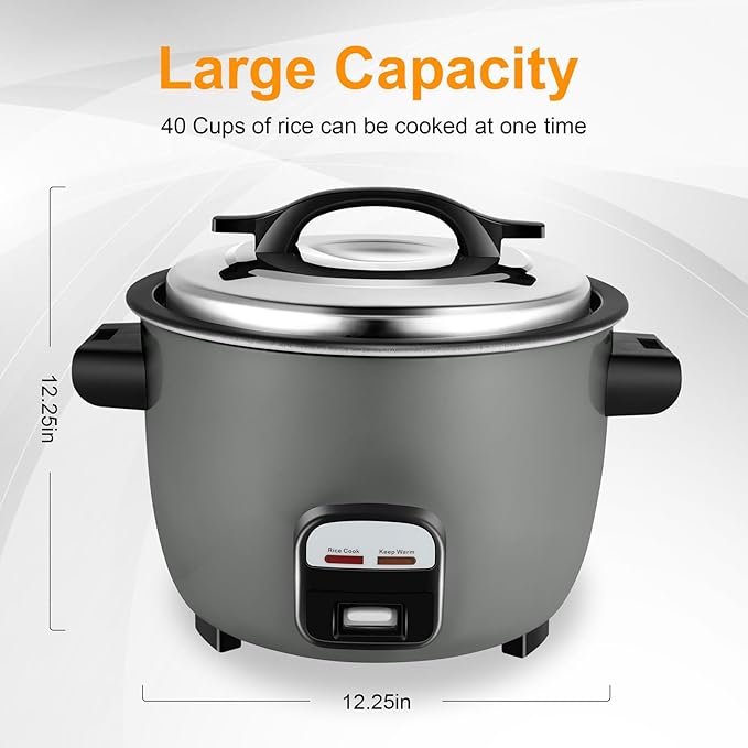 40 Cups Commercial Rice Cooker/Warmer (40-Cup)