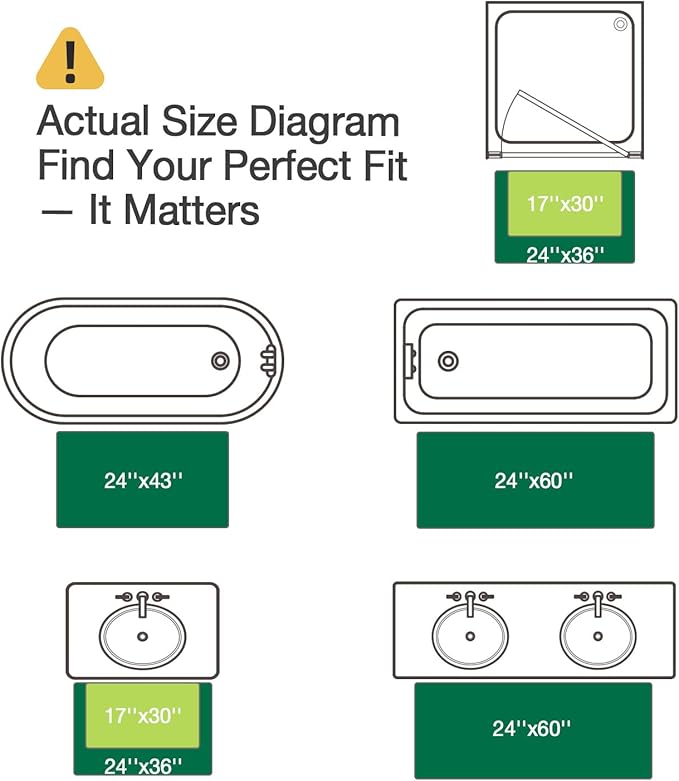 LUMI Ultra Soft Bathroom Rugs Non Slip with Rubber Backing, Absorbent Washable Bath Mat Quick Dry, Upgraded Premium Microfiber Plush Carpet for Bathtub and Shower Floor, White, 17x30