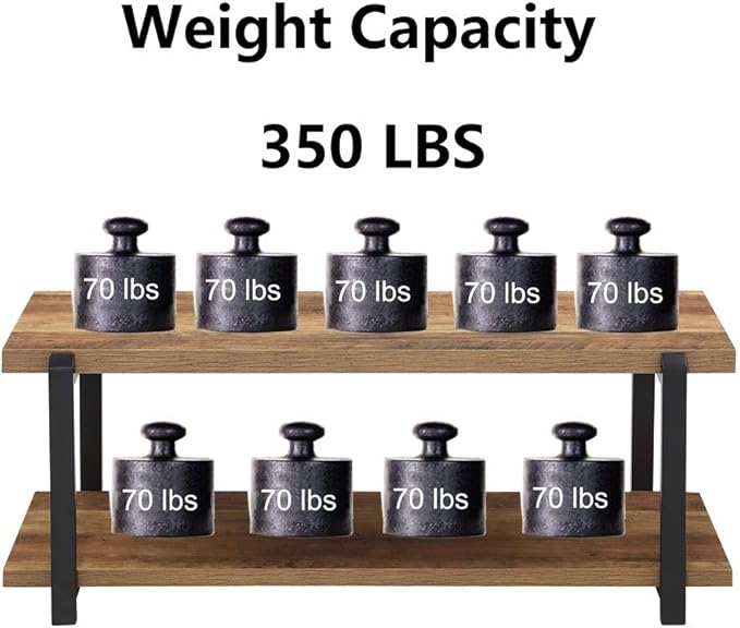 FOLUBAN Entryway Bench, Industrial Shoe Storage Bench for Bedroom Living Room, Modern Indoor Bench Seat for Hallway Front Door Entrance, Easy Assembly, Oak 47 inch