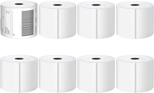 Direct Thermal Labels 4x6-450 Labels/Roll, Thermal Shipping Labels for Zebra 2844 ZP-450 ZP-500 ZP-505,8 Rolls,3600 Labels(NOT for DYMO)