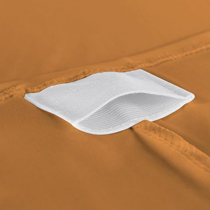 2 Pack 6FT Gold Spandex Tablecloth Stretch Fitted Table Cover for Rectangular Table Event, Wedding, Banquet and Parties