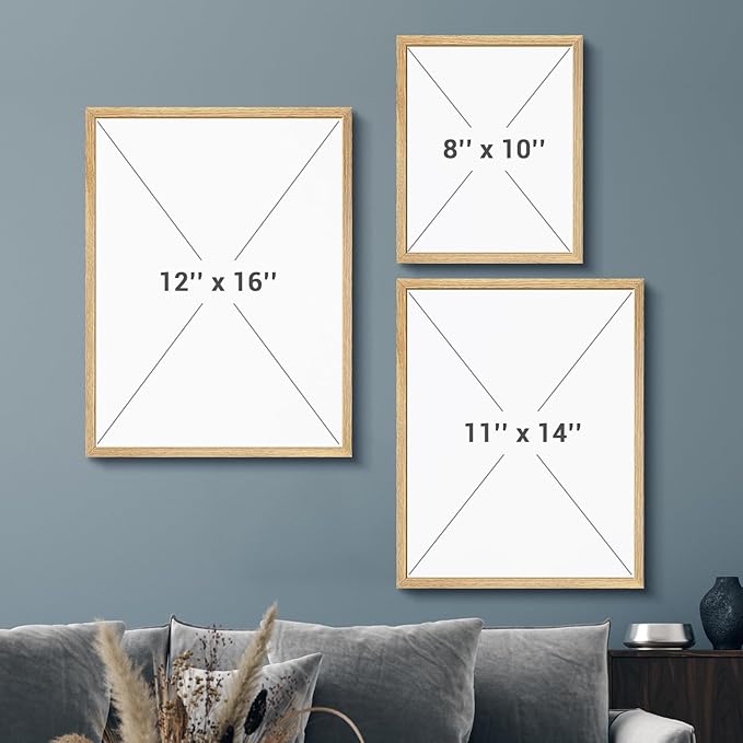 wall26 Custom Framed Poster Wall Art for Living Room, Bedroom Canvas Prints for Home Decoration Ready to Hang - 11"x14" Natural