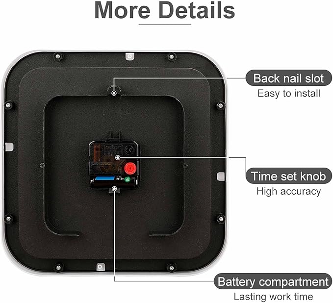 Custom Wall Clock, Personalized Wall Clock with Photo/Image Text Non-Ticking Clock Silent Customized Digital Wall Clocks Customized Gift for Living Room Kitchen Bathroom Home Decor