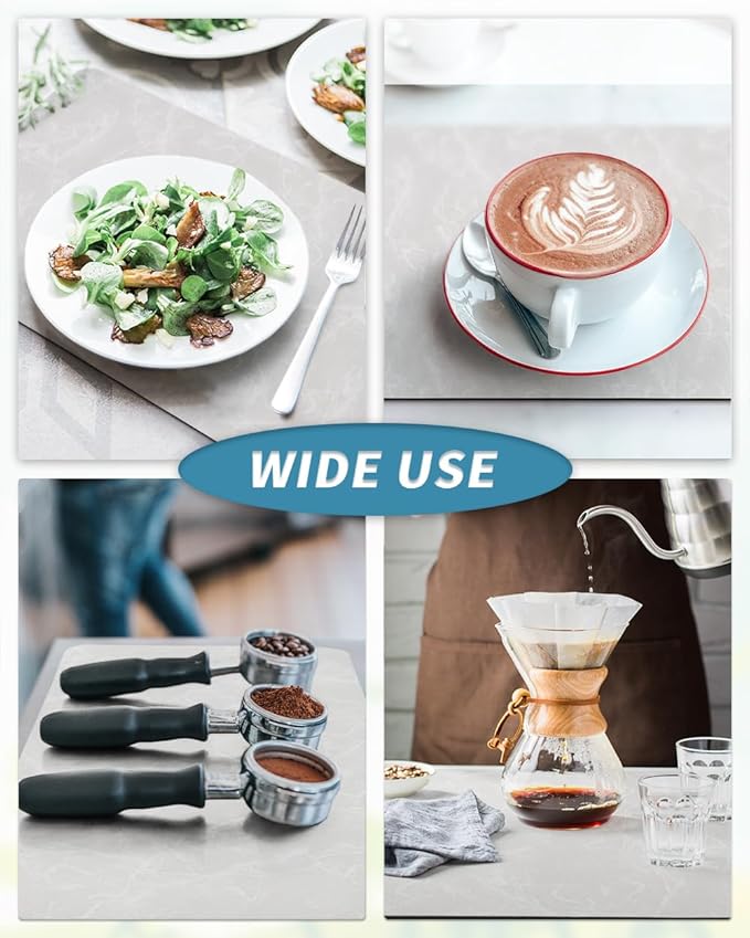 AMOAMI Coffee Mat - Hide Stain, Rubber Backed, Absorbent Dish Drying Mat for Kitchen Counter - Fits Under Coffee Maker & Machine, Dish Rack