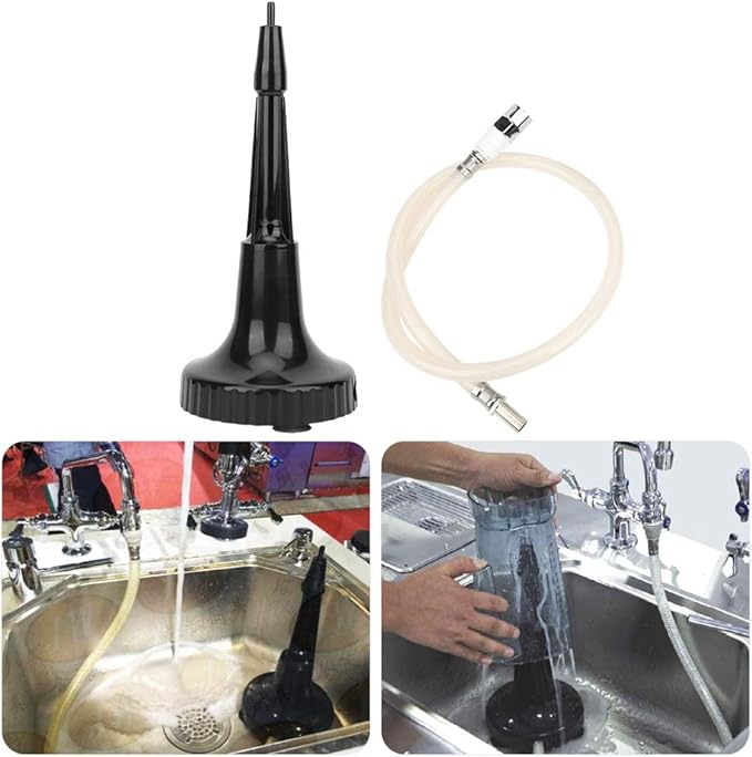 Portable Glass Blender Rinser Red Wine Cup Juicer Container Washer for Bar Coffee Restaurant Kitchen