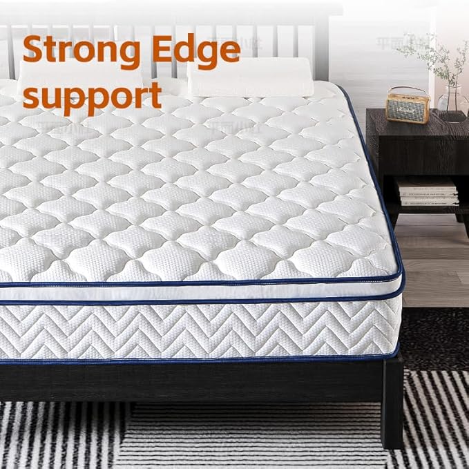 12 Inch King Hybrid Mattress in a Box - Individually Wrapped Coils & Gel Memory Foam for Back Support, Pressure Relief & Motion Isolation, CertiPUR-US Certified, Fiberglass-Free (76x80 Inches)