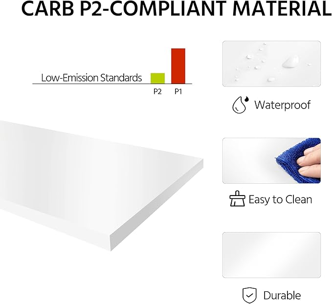 Yaheetech Bathroom Floor Storage Cabinet, Wooden Free Standing Storage Organizer with 2 Doors & Adjustable Shelves, for Living Room Hallway, White