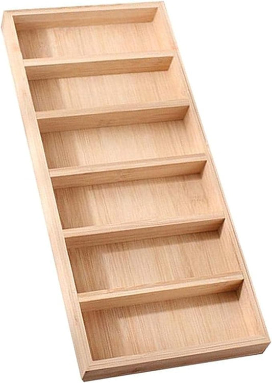 TANG SONG 1 Pack Bamboo Sunglasses Display Tray Eyewear Storage Case for Home or Office