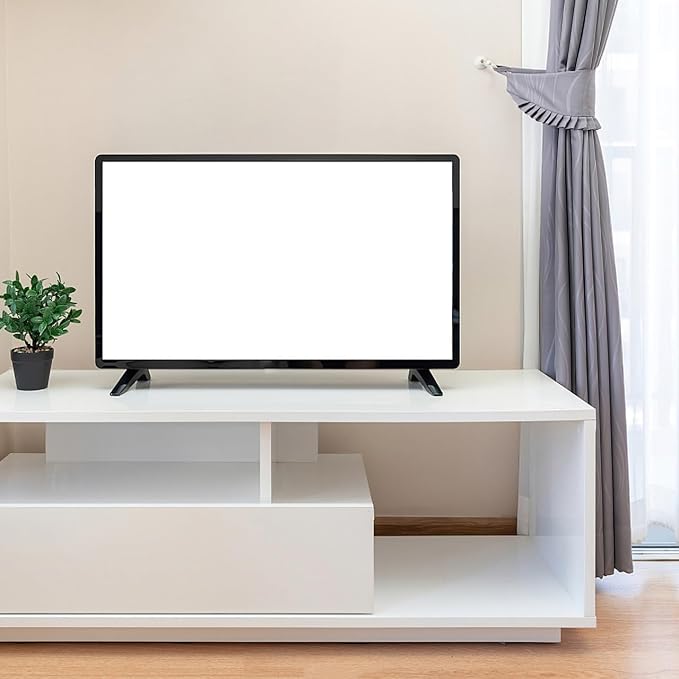 PRETYZOOM TV Base Pedestal Screen Stand Desktop TV Monitor Riser Support Legs Universal for 32 to 65 Inches Monitor